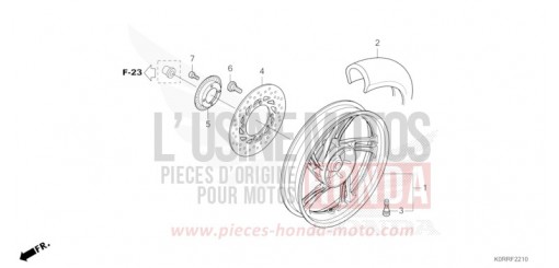 REAR WHEEL SH125ADR de 2024